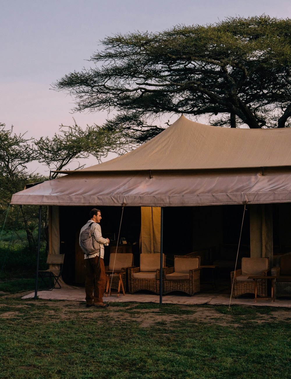 Thoughtfully chosen safari lodge in a natural African landscape